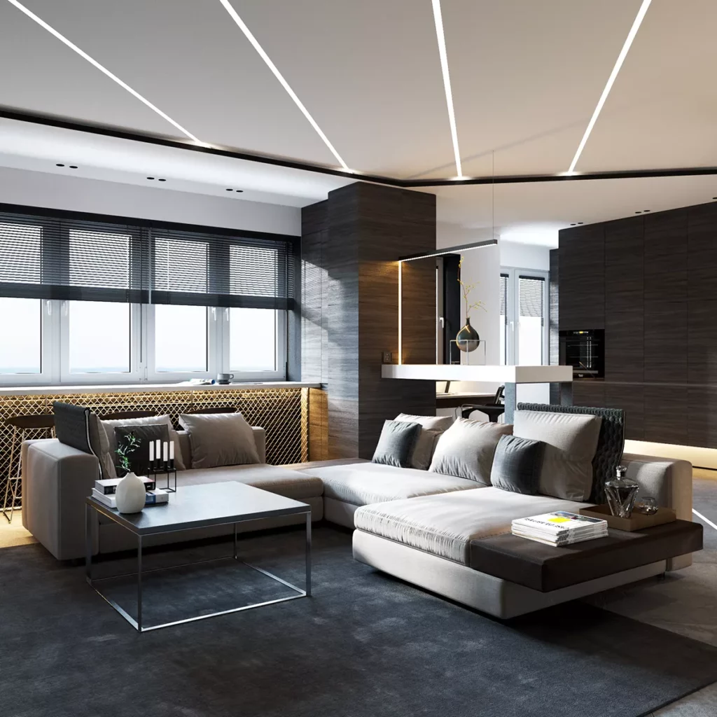 Ceiling-Linear-lighting-interior